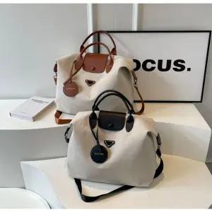 감성 캔버스 보스턴백 여성 숄더 크로스 겸용 UBi5+5wgF