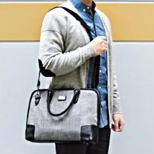 [룽스]직장인 오피스 천크로스백 서류 가방