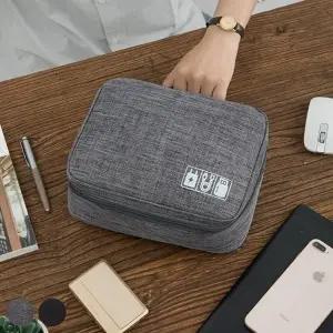 [룽스]케이블백 케이블 수납백 다용도 파우치