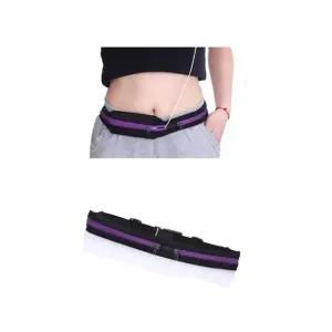 [룽스]허리색 런닝백 강아지사료가방 퍼플색