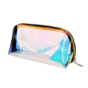 [룽스]파우치 반원형 화장품 여행용 여행 소형