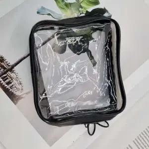 [룽스]방수 블랙 PVC 방수파우치 미니가방