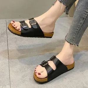 [룽스]버클 베이직 샌들 슬리퍼 2컬러