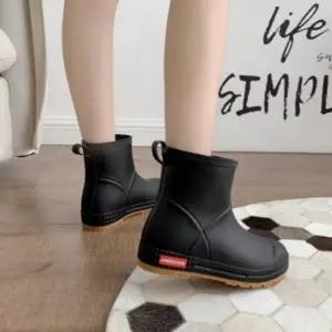 [룽스]둥근코 장화 방수 첼시장화 레인부츠