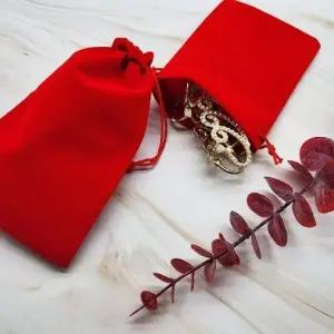 [룽스]레드 여행용파우치 벨벳 이너 파우치