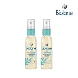 [비올란] 스위트아몬드 오일 스프레이 75ml x2개 고보습 베이비 마사지 신생아 두피각질 바디오일