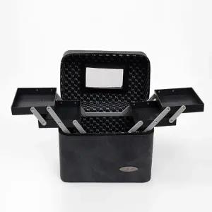 [룽스]하드케이스 뷰티가방 거울파우치 3단