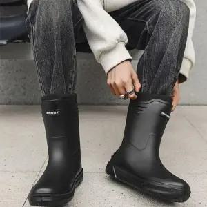 [룽스]남자 미들 레인부츠 부츠 낚시장화 여름 장