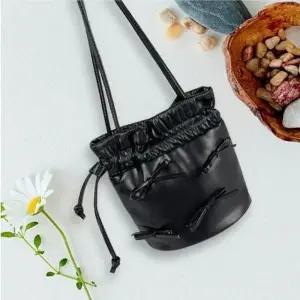 [룽스]리본포인트가방 리본 장식 여성 버킷백 TC2