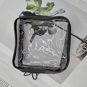 [룽스]블랙 투명파우치 PVC 파우치 다용도파우치