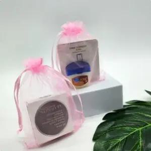 [룽스]선물포장 오간자주머니 포장봉투 핑크 7x9cm