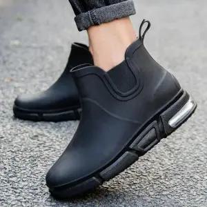 [룽스]아웃도어장화 장마철 미들 고무장화