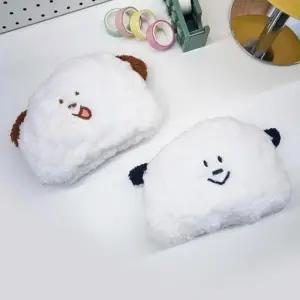 [룽스]화이트 동전지갑 생리대 파우치 필통