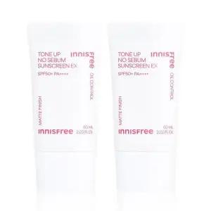 [셀러허브][이니스프리] 이니스프리 톤업 노세범 선스크린 이엑스 60mL 2개 (S16574807)