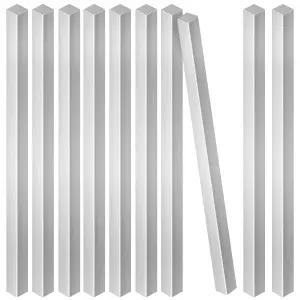 JAPCHET 10 PCS 1/2 x 11.8 인치 알루미늄 바 6061 재고 플랫 절단 및 제작