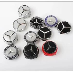 메르세데스 호환 벤츠 호환 BCES 클래스 A C200L GLC GLK CLA 액세서리용 4개 75mm 자동차 휠 센터 허브 캡