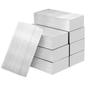 무클레이 8PCS 알루미늄 바 4 x 2 1 인치 솔리드 재고 6061 산업용 범용 블록 빌릿 제분용