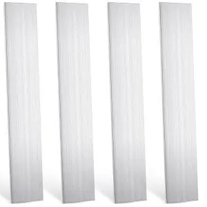 Therwen 4개 1/8(3mm) x 2(50mm) 알루미늄 플랫 바 12인치 길이 6061 범용 플레이트 압출 솔리드 밀 재고