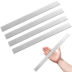 유니패밀리 4PCS 304 스테인리스 스틸 플랫 바 1/8인치 두께 길이 16인치 폭 1인치 DIY 공예용 직사각형
