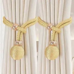 온더벨라 실크구슬 커튼조절끈 은은한광택 커튼고정끈 2pcs