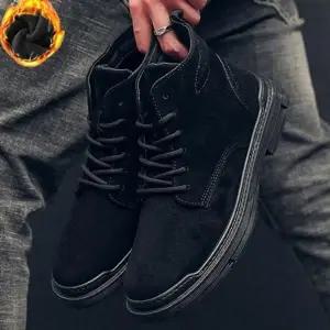 [룽스]디자인 스웨이드 남성워커 기모안감 워커