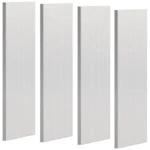 4Pcs 정사각형 알루미늄 플랫 바 두께 1/8 (3mm) x 너비 1 길이 12 6061 범용 플레이트 T6511 솔리드 뉴