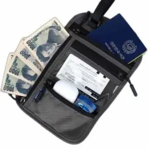 [라일리] Rly 안티스키밍 여행 가방 그레이 핸드폰가방 소형여행