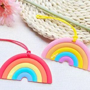 [라일리] Rly 캐리어 네임택 러기지택 무지개 이름표 여행 케리