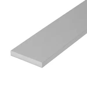 92인치 길이의 알루미늄 플랫 바 ？ 6063-T6 합금 프레임 트림 DIY 및 제작 프로젝트용 솔리드 금속 스트립