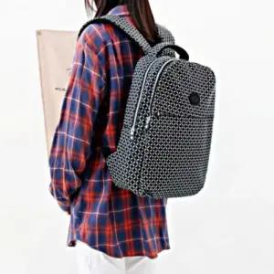 [라일리] Rly 여행 캐주얼 가방 백팩 여자 학생 앞포켓 베이직