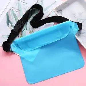 [룽스]핸드폰 물놀이파우치 소품보관 힙색 블루