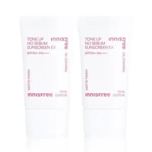 [이니스프리] 이니스프리 톤업 노세범 선스크린 이엑스 60mL 2개