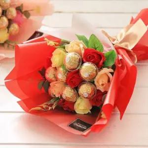 벨르 초콜릿 꽃다발 레드 졸업식 발렌타인데이 선물