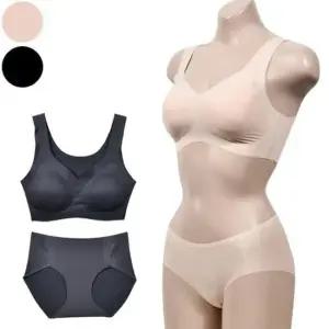 [라일리여성언더웨어] Rly ZF 브라팬티세트 노와이어 스포츠 무봉제 록 인