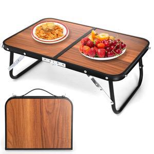 나그퓨 접이식 캠핑 테이블, 휴대용 손잡이가 있는 미니 비치 그릴용 초경량 컴팩트 다이닝 로우 실내 야외, 정원, 파티오, 바비큐 파티