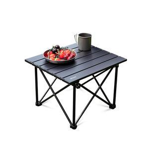와일드콜 초경량 캠핑 테이블, 야외용 휴대용 가방이 있는 컴팩트 알루미늄 접이식 비치 바비큐, 요리
