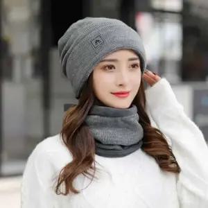 니트 비니 워머 여성머플러 여자겨울모자