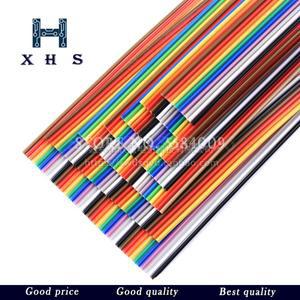 1미터 10P12P14P16P20P26P34P40P50P 1.27mm 피치 컬러 플랫 리본 케이블 레인보우 듀폰 와이어 FC 용 커넥