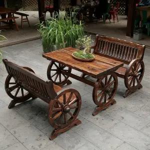 야외 벤치 인테리어 의자 엔틱 클래식 원목 테라스 발코니 라운지체어 암체어