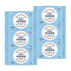 마이비데 물티슈 대용량 캡형 60매 x 6팩 클린케어 화장실용 비데용 물에녹는 비데티슈