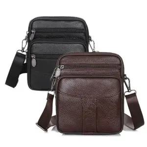 소재 가방 미니 여행 고급 소가죽 남자 외출 보조