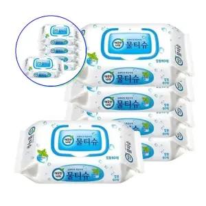 쌍문상회 깨끗한나라 물티슈 캡형 60매 x 4개