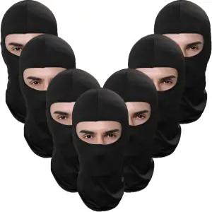 얇은 아웃도어 에어소프트 모터사이클 페이스 마스크 후드 모자를 위한 발라클라바 스키 7종 GANWAY 팩