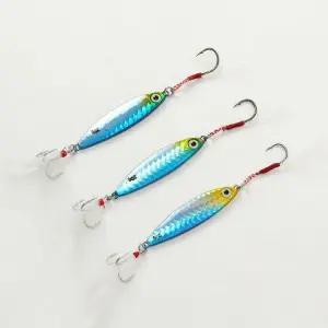 메탈 20g 바이브 유혹 블루 갈치 지그 루어 3p세트