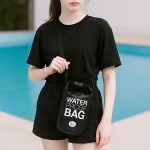 아쿠아 물놀이 세이프 드라이백 방수백 2L 워터 블랙