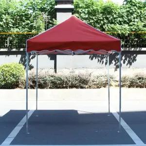 (레드) 천막(200x200cm) 알루미늄 아웃도어 캐노피