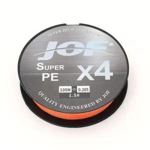 PE 100m 4합사라인 JOF 1.5호 오렌지 낚싯줄