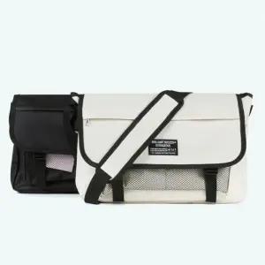 메신저백 메쉬 포켓 캐주얼 2컬러- 데일리 학생 가방