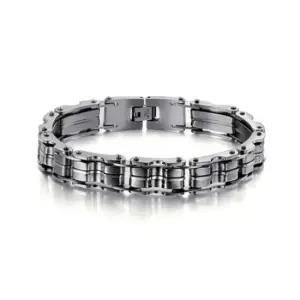 남성 엔틱 화이트 스틸 팔찌-화이트DG 티타늄팔찌 스틸팔찌