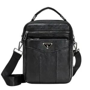 아버지 중년 남성 여행 핸드폰 가죽크로스백